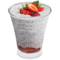 Plastové poháre na zákusky 30x130ml predjedlá Plastové poháre na zákusky 30x130ml predjedlá