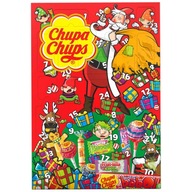 Veľký adventný kalendár Chupa Chups Santa Claus Vianoce Fruittella lízanky 211g