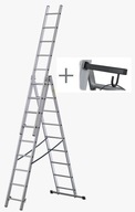 Multifunkčný rebrík 3x10, hliníkový, priemyselný