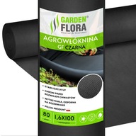 AgroGF agrotextília čierna 1,6x100m 80g SILNÁ