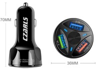 NABÍJAČKA DO AUTO 3xUSB QC 3.0 Podsvietená NABÍJAČKA DO AUTO 3xUSB QC 3.0 Podsvietená