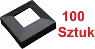 Čierna maskovacia rozeta pre 40mm stĺpik, 100 kusov Čierna maskovacia rozeta pre 40mm stĺpik, 100 kusov