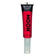 UV FACE BODY PAINT MoonGlow Red so štetcom