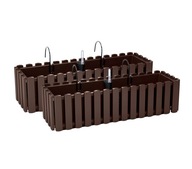 2x balkónový box DDEF600W kvetináč so systémom 2x balkónový box DDEF600W kvetináč so systémom