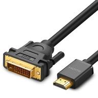 HDMI - DVI kábel 4K 60Hz 30AWG 1m čierny