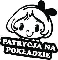 Nálepka PATRYCJA V AUTE 18x15 farieb Nálepka PATRYCJA V AUTE 18x15 farieb