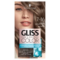 GLISS Color farba na vlasy s výdržou 7-16 Cool Ash Blonde GLISS Color farba na vlasy s výdržou 7-16 Cool Ash Blonde