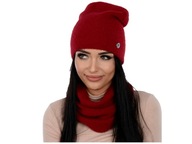 DÁMSKY SET, SUKŇOVÝ ČIAPOK ALPAKA, POĽSKÝ VÝROBOK