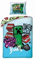 Minecraft detské obliečky 140 x 200 cm Halantex 100% bavlna Creeper Boom Minecraft detské obliečky 140 x 200 cm Halantex 100% bavlna Creeper Boom