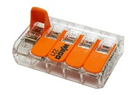 WAGO QUICK CONNECTOR univerzálny káblový drôt 0,2-4 mm² / 5 221-415 25 ks. WAGO QUICK CONNECTOR univerzálny káblový drôt 0,2-4 mm² / 5 221-415 25 ks.