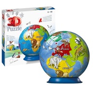 3D PRIESTOROVÉ PUZZLE SVET GLOBUS 72 KUSOV. PRE DETI 3D PRIESTOROVÉ PUZZLE SVET GLOBUS 72 KUSOV. PRE DETI