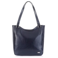 VEĽKÁ KOŽENÁ DÁMSKA TAŠKA NA RAMENO PAOLO PERUZZI Z-09-NAVY
