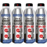 Repelent proti komárom kliešte proti hmyzu BROS sprej 50% DEET 4 x 180 ml Repelent proti komárom kliešte proti hmyzu BROS sprej 50% DEET 4 x 180 ml