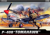 ACADEMY 12456 CURTISS P-40 B TOMAHAWK/WARHAWK 1:72