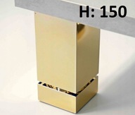 Nastaviteľná nábytková noha NMK, zlatý lesk, H-150mm Nastaviteľná nábytková noha NMK, zlatý lesk, H-150mm