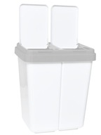 DVOJODBORNÝ DUO KOŠ NA SEGREGÁCIU, 2x25L, BIELY DVOJODBORNÝ DUO KOŠ NA SEGREGÁCIU, 2x25L, BIELY