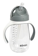 Beaba tritanový sippy pohár so slamkou, sivý, 300 m Beaba tritanový sippy pohár so slamkou, sivý, 300 m