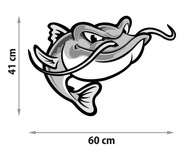 NÁLEPKA NA RYBÁRSTVO SUMČOV NA AUTO ČL 60cm + zdarma NÁLEPKA NA RYBÁRSTVO SUMČOV NA AUTO ČL 60cm + zdarma