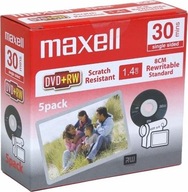 Disky pre kamery MAXELL Mini DVD + RW 8cm 1,4GB 5 ks