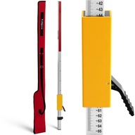 Hliníkové meračské nivelačné palice + vrece 1,3 - 2,4 m
