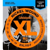D'Addario EXL110-7 Nikel 7-strunový 10-59