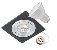KIT Držiak lampy oko Halogen Black + LED GU10 KIT Držiak lampy oko Halogen Black + LED GU10