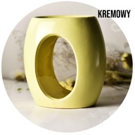 Voňavý krb, veľký, KERAMICKÝ, OVÁLNY, na oleje a vosky, ĽAHKÝ KRÉMOVÝ Voňavý krb, veľký, KERAMICKÝ, OVÁLNY, na oleje a vosky, ĽAHKÝ KRÉMOVÝ