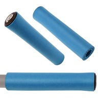 Polstrované 130 mm modré rukoväte na bicykel