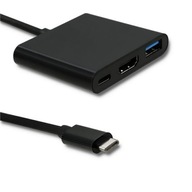Qoltec adaptér USB 3.1 typu C samec | HDMI A samica
