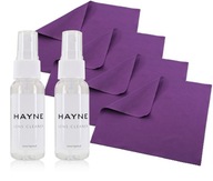 2x 30ml HAYNE LENS CLEANER tekutý na čistenie okuliarov 4x handrička z mikrovlákna