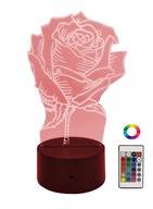3D LED RUŽOVÁ LAMPA DARČEK KU DŇU MATIEK 3D LED RUŽOVÁ LAMPA DARČEK KU DŇU MATIEK