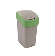 Preklápací kôš 9 l, šedozelený CURVER, výklopný kôš na triedenie Preklápací kôš 9 l, šedozelený CURVER, výklopný kôš na triedenie