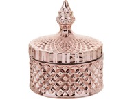 Zásobník na vatové tampóny a vatové tampóny, Rose Gold Zásobník na vatové tampóny a vatové tampóny, Rose Gold