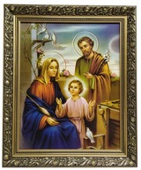 OBRAZ V ZLATOM RÁME 50x60 SVÄTEJ JEŽIŠOVEJ RODINY OBRAZ V ZLATOM RÁME 50x60 SVÄTEJ JEŽIŠOVEJ RODINY