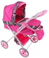Kočík pre bábiky Deep Pink Skladacia Gondola
