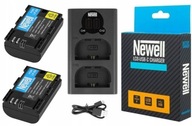 Dvojkanálová nabíjačka Newell LP-E6 pre Canon pre fotoaparáty Canon + batérie