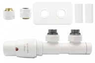 Termoventil 50mm TWINS, matná biela, ľavý, Cu AiO Termoventil 50mm TWINS, matná biela, ľavý, Cu AiO