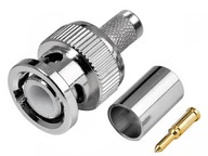 Zástrčka BNC 50Ohm nalisovaná na kábli H-155, 10 ks Zástrčka BNC 50Ohm nalisovaná na kábli H-155, 10 ks