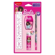 Sada školských pomôcok Barbie - Maped - 4 ks. Sada školských pomôcok Barbie - Maped - 4 ks.