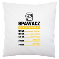 zvárač Hodinová mzda Biely vankúš zvárač Hodinová mzda Biely vankúš