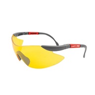Ochranné okuliare, žlté, nastaviteľné, puzdro + prívesok LAHTI PRO (46039)