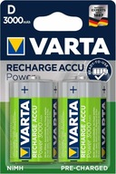 Nabíjacie batérie VARTA R20 D HR20 3000 mAh Nabíjacie batérie VARTA R20 D HR20 3000 mAh