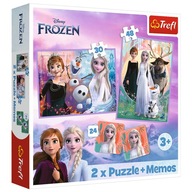 93335 KOCKY PUZZLE 2v1 MEMOS Mrazená princezná 93335 KOCKY PUZZLE 2v1 MEMOS Mrazená princezná
