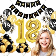 SÚPRAVA BALÓNOV NA 18. NARODENINY KONFETOVÉ OZDOBY GARLANDY 18. NARODENINY SÚPRAVA BALÓNOV NA 18. NARODENINY KONFETOVÉ OZDOBY GARLANDY 18. NARODENINY