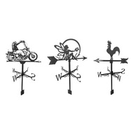 3 kusy Garden Weathervane Fence Mount Yard Stake 3 kusy Garden Weathervane Fence Mount Yard Stake