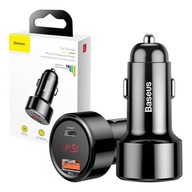 BASEUS VÝKONNÁ AUTONABÍJAČKA PRE TELEFÓN PD QC 4.0 USB USB-C 45W BASEUS VÝKONNÁ AUTONABÍJAČKA PRE TELEFÓN PD QC 4.0 USB USB-C 45W