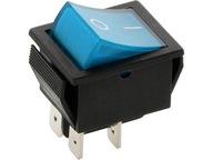 Kolískový spínač MK621 MODRÝ OSVETLENIE 12V 35A Kolískový spínač MK621 MODRÝ OSVETLENIE 12V 35A