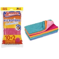 Viacfarebná utierka z mikrovlákna, 12 kusov, Spontex Viacfarebná utierka z mikrovlákna, 12 kusov, Spontex