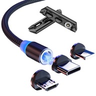 MAGNETICKÝ KÁBEL 3V1 IPHONE MICRO USB TYP-C 1,5 M MAGNETICKÝ KÁBEL 3V1 IPHONE MICRO USB TYP-C 1,5 M