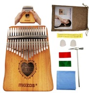 KALIMBA MOZOS KAL-LOVE SRDCE AFRICKÝ NÁSTROJ MASIVÝ mahagón + DOPLNKY KALIMBA MOZOS KAL-LOVE SRDCE AFRICKÝ NÁSTROJ MASIVÝ mahagón + DOPLNKY